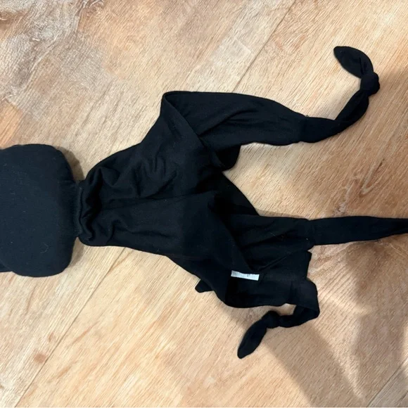 Black Cat Little Sleepies Lovey - Picture 4 of 4